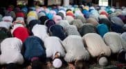 Muslims-attend-Friday-prayers-at-a-mosqu