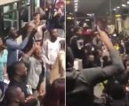 Praise Party breaks out at London train station