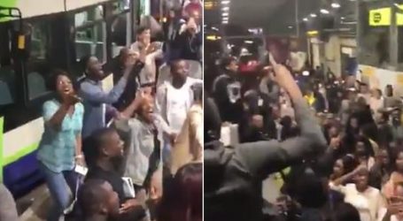 Praise Party breaks out at London train station