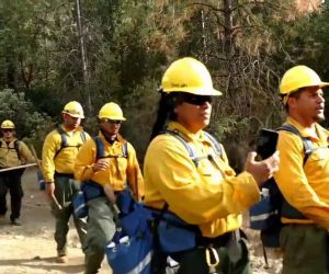 Fire men sing Samoan hymn in Northern California