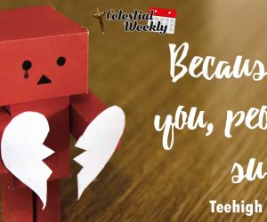 Because of you, People suffer