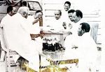 L-R Daddy Ayonge, Pastor Founder Oschoffa, Pa Abiassi, Pa Orovboni, Pastor Bada visiting Baba Ajao in Northern Nigeria