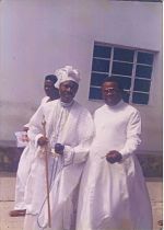 Left to right Baba Adesanya, Reverend A A Bada, Senior evangelist Demola Somorin