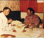 Pastor Founder sharing a meal at the house of General Olusegun Obasanjo’s house