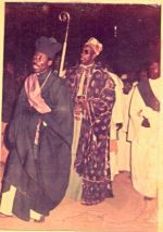 Pastor Founder during a service procession at Imeko. In front is Pastor Bada
