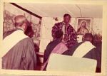 Pastor Founder at communion service. L-R Baba Abiassi, Baba Agbaosi, Baba Bada, Baba Ajanlekoko